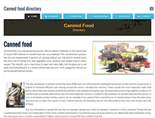 Tablet Screenshot of cannedfood.it